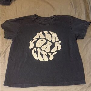 Brandy Melville Black Short Sleeve Graphic Tee